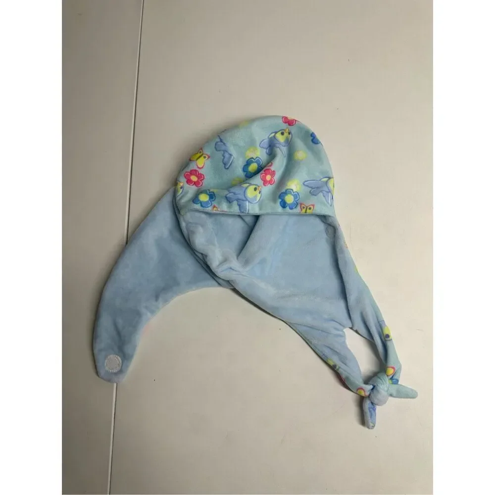 Disney Parks Blue Hei Hei Moana Fleece Lined Chin Strap Baby Infant Hat EUC OS